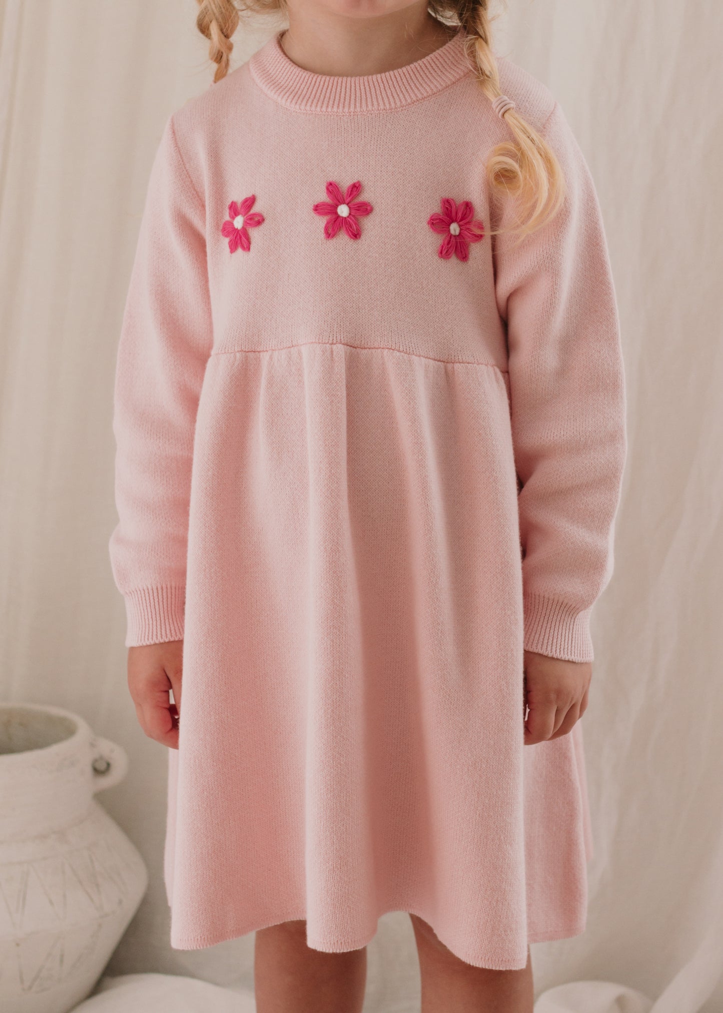 Knit dress | Pink Daisy